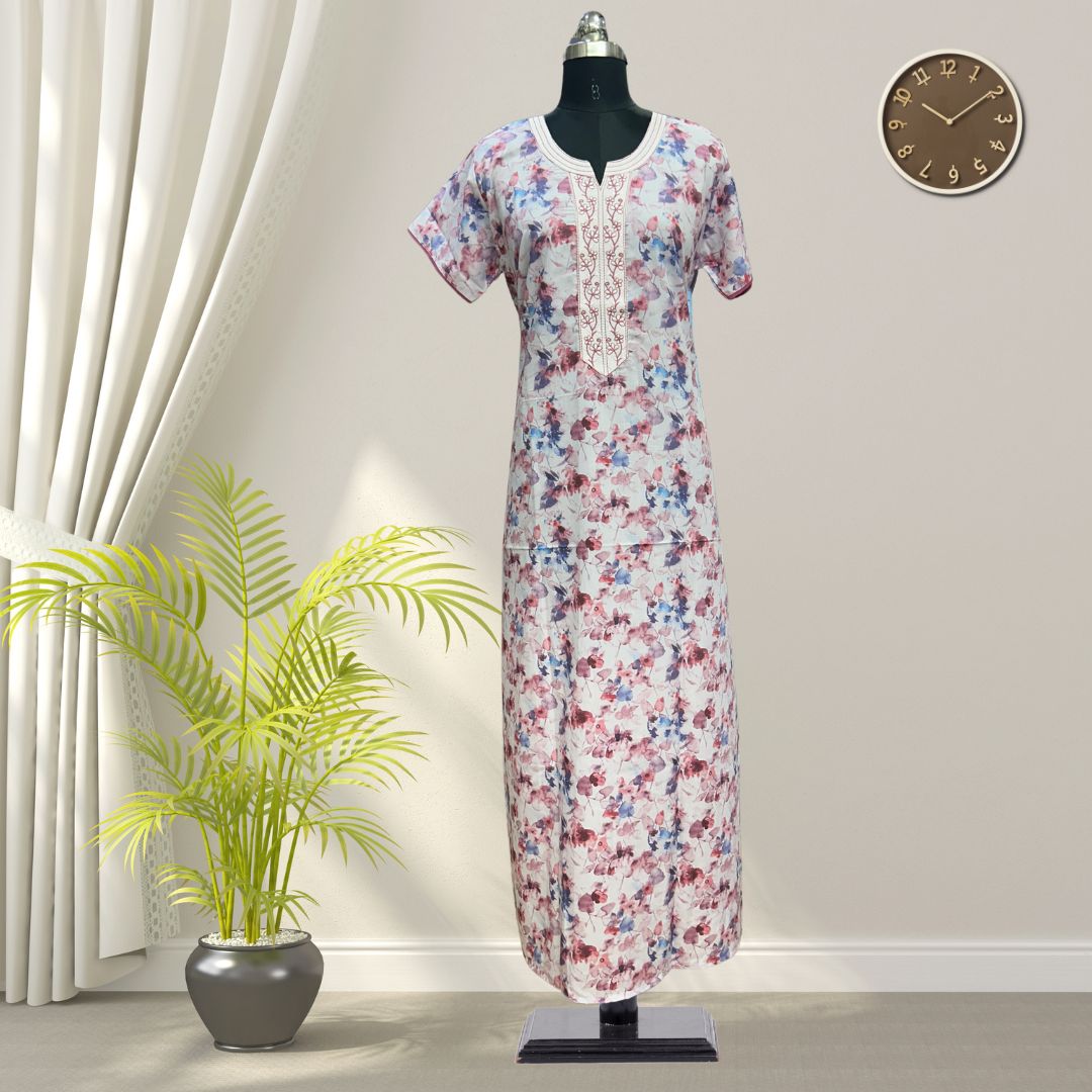 Baby Pinky Nighty With All Over From Libas Loungewear - AL1103