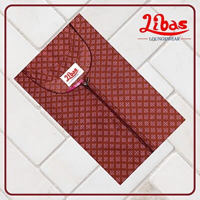 Ruby Wine Bizi Lizi Nighty With Floral Print All Over From Libas Loungewear - AL1045