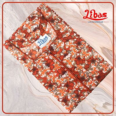 Trinidad Rus Bizi Lizi Nighty With Zip Closure & Floral Print All Over From Libas Loungewear - AL898