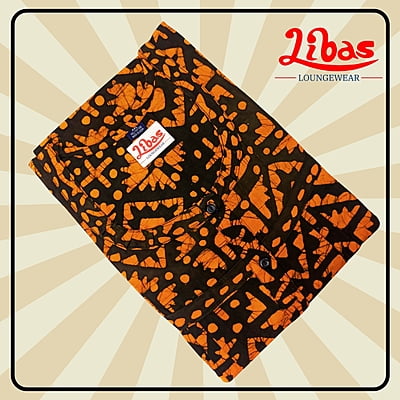 Tiger Moth Orange Soft Cotton Nighty With Floral Design All Over From Libas Loungewear - PS509