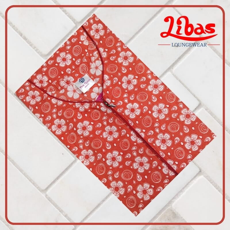 Orang Bizi Lizi Nighty With Floral Print All Over From Libas Loungewear - AL1035 Orang Bizi Lizi Nighty With Floral Print All Over From Libas Loungewear - AL1035