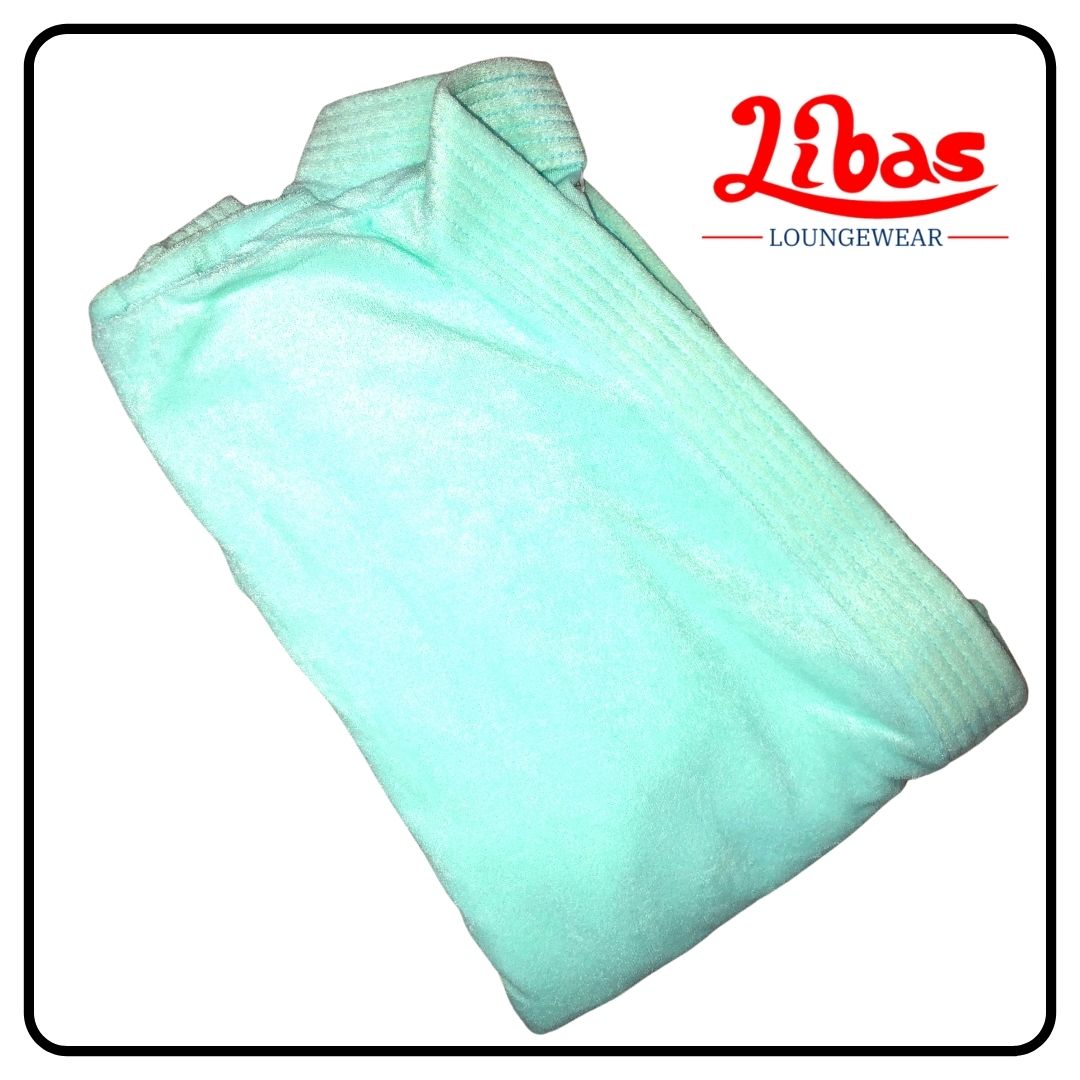 Water Leaf towel material unisex adults bathrobe from libas loungewear-AB005