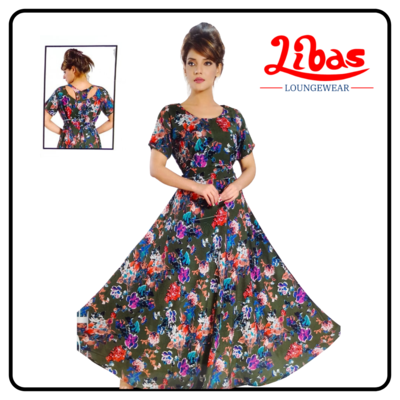 Fancy printed anarkali from Libas Loungewear - AN004