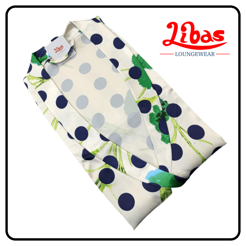 Satin House coat Robes from Libas loungewear - HC018 Satin House coat Robes from Libas loungewear - HC018
