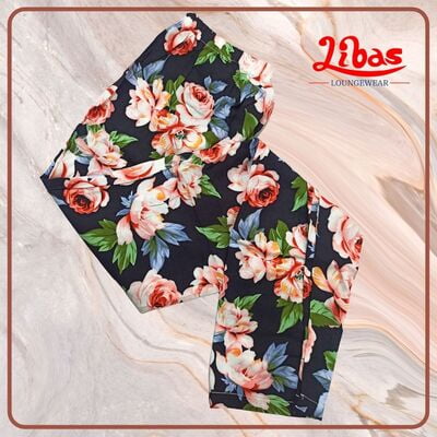 Floral Printed Women's Pyjama From Libas Loungewear - PPJ001