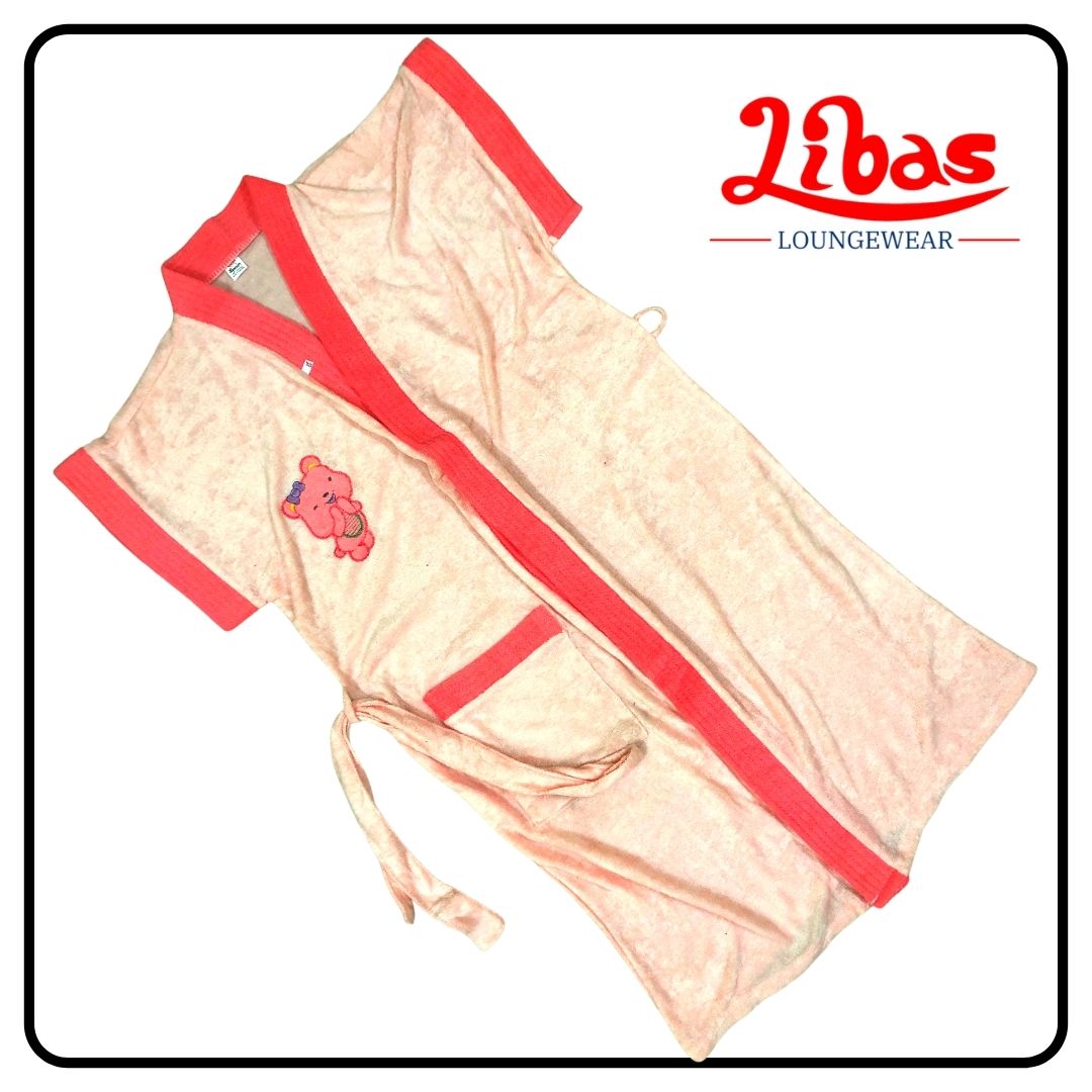 Pippin towel material kids bathrobe from libas loungewear-KB014 Pippin towel material kids bathrobe from libas loungewear-KB014
