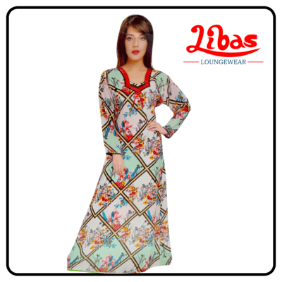 long sleeve nighty from Libas loungewear - LSN034 long sleeve nighty from Libas loungewear - LSN034