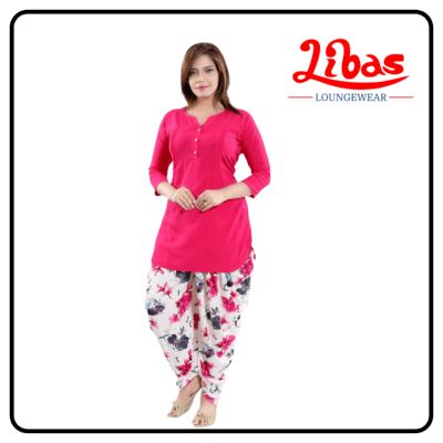 Classic Patiala Lounge Sets from Libas Loungewear - PT012