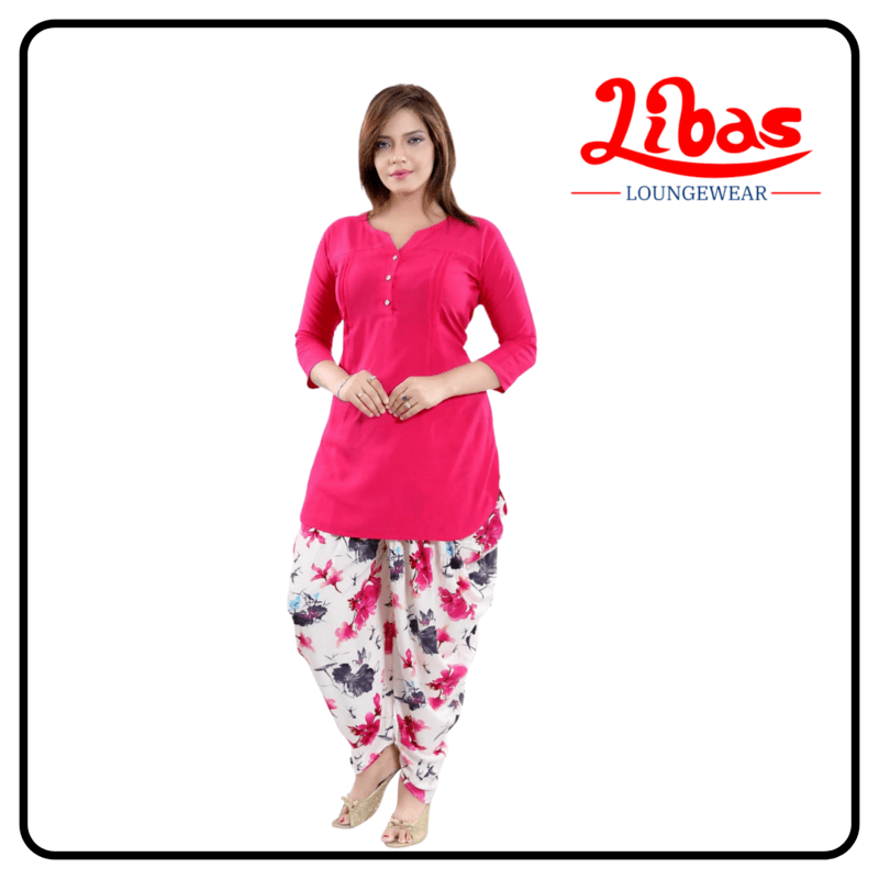 Classic Patiala Lounge Sets from Libas Loungewear - PT012