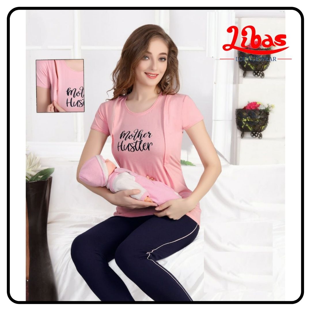 Libas Made For Moms Feeding Night Suit FNS010-2XL